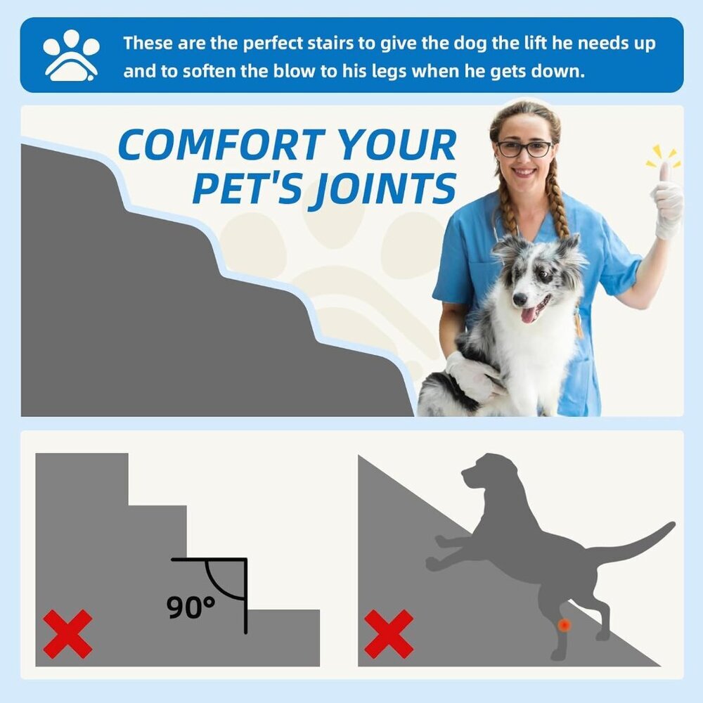 5-Step Spliceable Pet Stairs - Picture 3 of 7